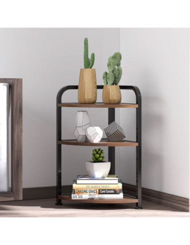 REGALIK LOFTOWY NAROŻNY STOJAK 3 PÓŁKI GH