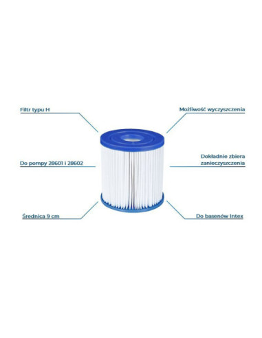 FILTR - TYP H DO POMP INTEX 12 SZT
