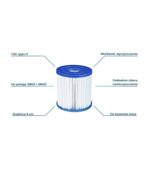 FILTR - TYP H DO POMP INTEX 12 SZT
