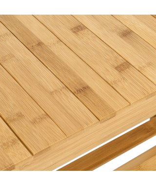 REGAŁ OTWARTY PÓŁKA NA BUTY BAMBUSOWY ŁAWKA MILOS 2