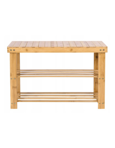 REGAŁ OTWARTY PÓŁKA NA BUTY BAMBUSOWY ŁAWKA MILOS