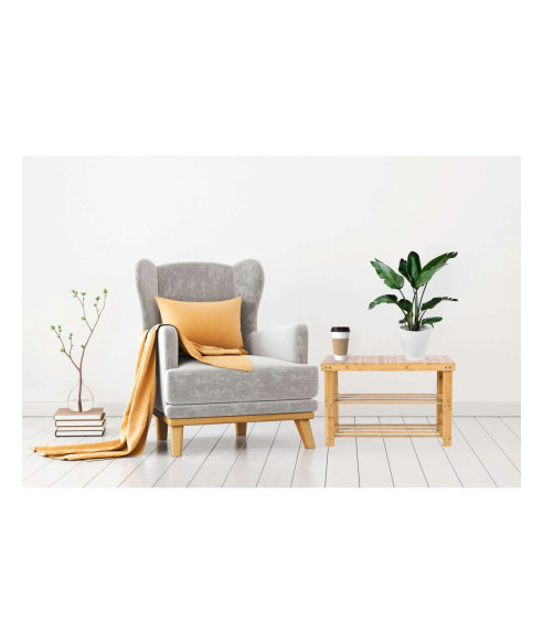 REGAŁ OTWARTY PÓŁKA NA BUTY BAMBUSOWY ŁAWKA MILOS