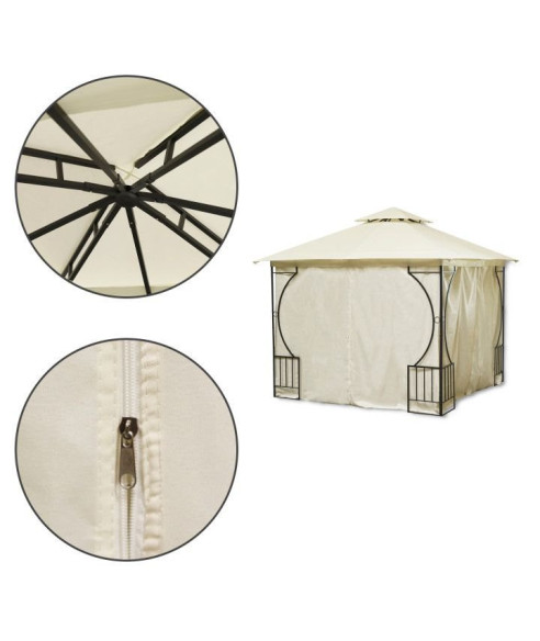 NAMIOT OGRODOWY LUX ALTANA PAWILON 3X4M BEŻOWY