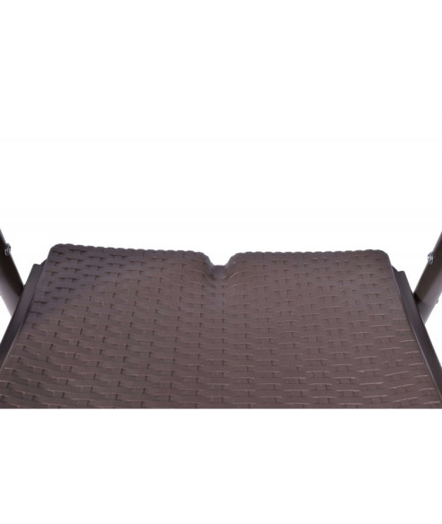 KRZESŁO OGRODOWE SKŁADANE CATERINGOWE RATTAN BRĄZ