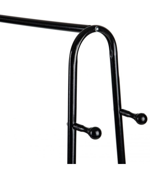 WIESZAK STOJĄCY/GARDEROBA METALOWA GH Z PÓŁKĄ NA BUTY OLIVER CZARNY