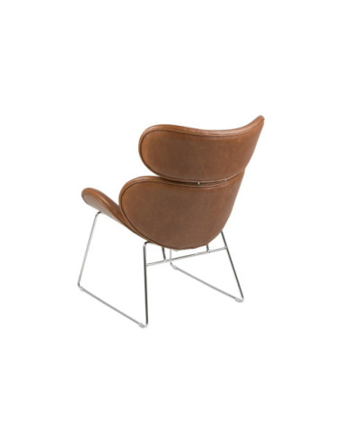 FOTEL WYPOCZYNKOWY CAZAR EKO-SKÓRA BRĄZ