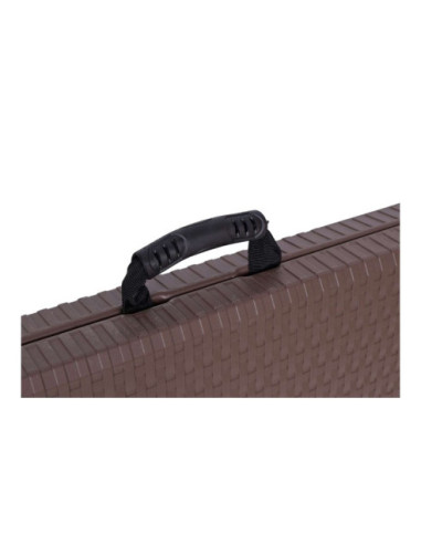 BANKIETOWY SKŁADANY RATTAN STÓŁ CATERINGOWY 180 CM BRĄZ