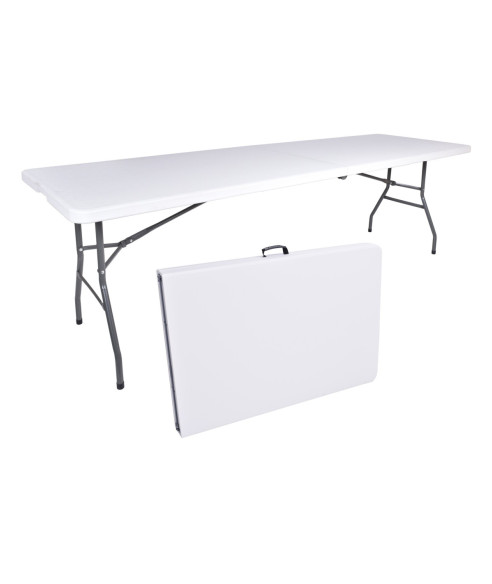 SKŁADANY STÓŁ CATERINGOWY IMPRO 240 CM BIEL