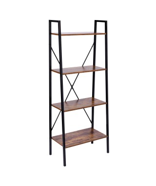 REGAŁ LOFTOWY VISBY 4 PÓŁKI DĄB POSTARZANY VINTAGE