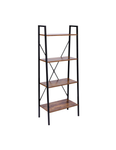 REGAŁ LOFTOWY VISBY 4 PÓŁKI DĄB POSTARZANY VINTAGE