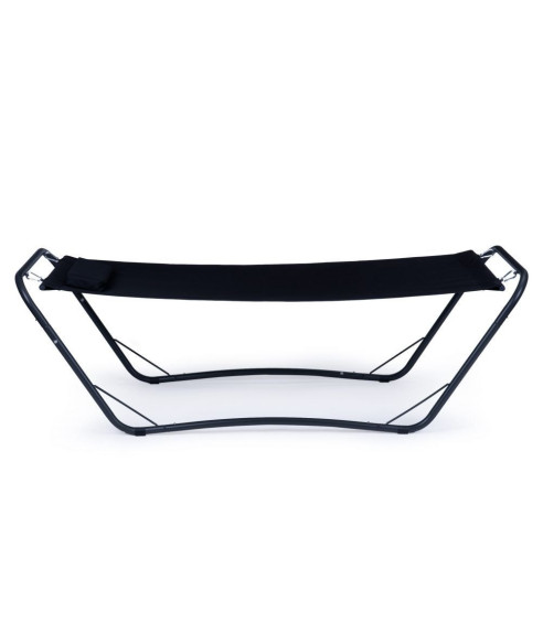 HAMAK OGRODOWY NA STELAŻU LEŻANKA CZARNA GH