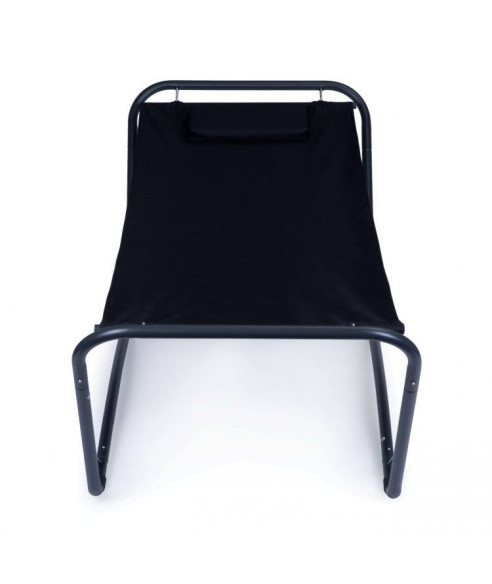 HAMAK OGRODOWY NA STELAŻU LEŻANKA CZARNA GH