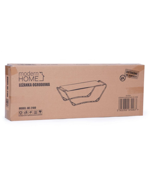 HAMAK OGRODOWY NA STELAŻU LEŻANKA CZARNA GH