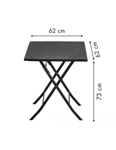 STOLIK BALKONOWY TARAS OGRODOWY SKŁADANY 60X60 CM