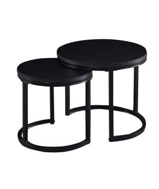 ZESTAW STOLIKÓW KAWOWYCH LOFT ZY-08 CZARNY