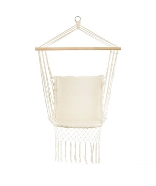 HAMAK TYPU KRZESŁO BRAZYLIJSKIE DO OGRODU (KREMOWY) 2