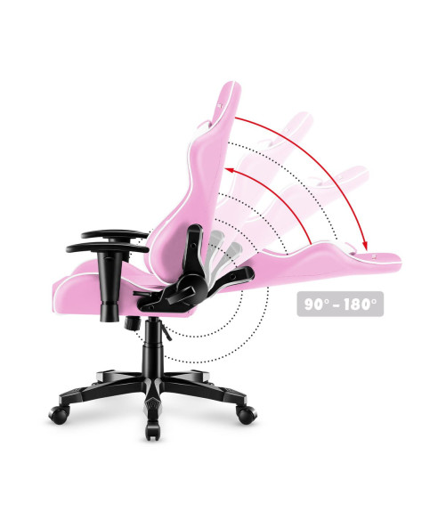 FOTEL OBROTOWY DZIEWCZĘCY FOTEL GAMINGOWY DLA DZIEWCZYYNKI RANGER 6.0 (RÓŻOWY)