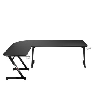 BIURKO NAROŻNE GAMINGOWE DLA GRACZA KOMPUTEROWE HERO 7.0 CZARNE 2