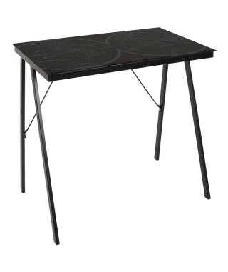 BIURKO KOMPUTEROWE Z MAPĄ ŚWIATA NAVIGO CZARNE