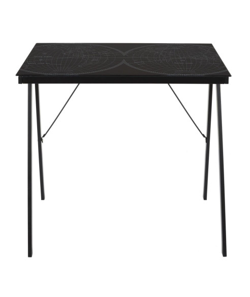 BIURKO KOMPUTEROWE Z MAPĄ ŚWIATA NAVIGO CZARNE