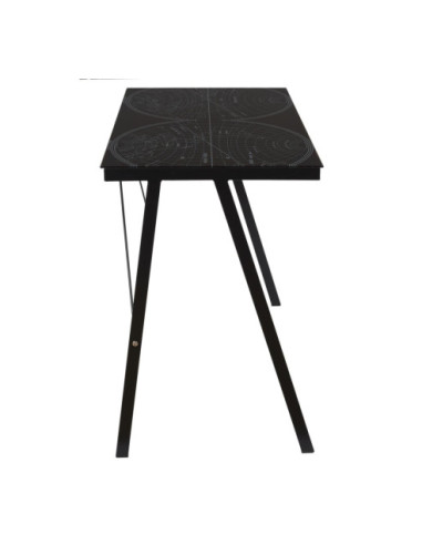 BIURKO KOMPUTEROWE Z MAPĄ ŚWIATA NAVIGO CZARNE