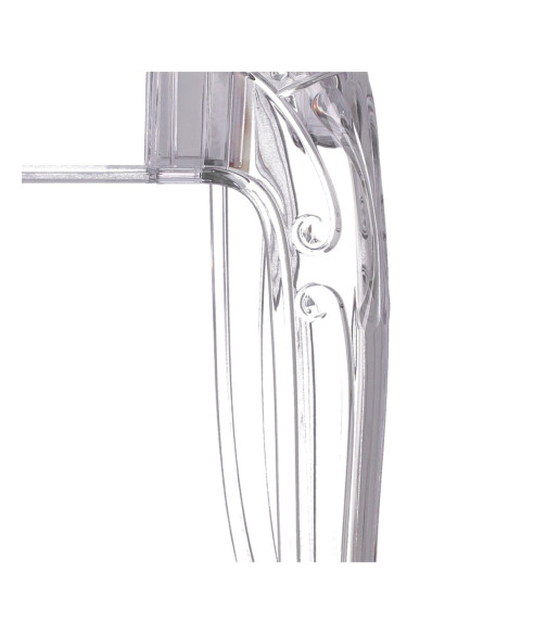 STÓŁ TRANSPARENTNY OKRĄGŁY GHOST FI80 CM SZKLANY BLAT