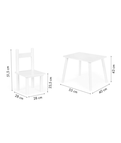 STOLIK Z KRZESEŁKAMI ZESTAW MEBELKÓW DO DZIECIĘCEGO POKOJU