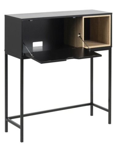 KONSOLA / SEKRETARZYK SATELY CZARNY/DĄB