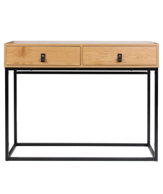 KONSOLA KOMODA LOFTOWA ABBOTT DĄB ZŁOTY + METAL 2