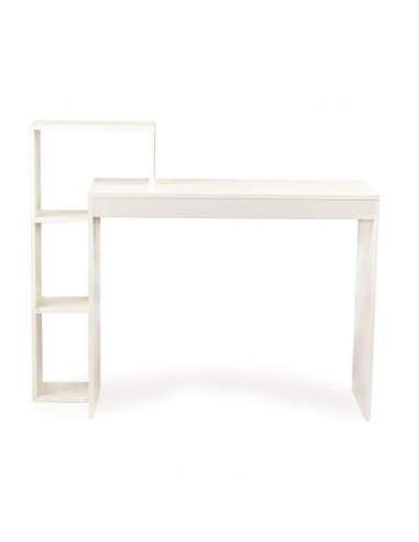 BIURKO SZKOLNE Z REGAŁEM 5 PÓŁEK BIAŁE GH