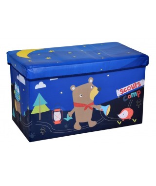 PUFA SKŁADANA SKRZYNIA ZE SCHOWKIEM DLA DZIECI (WZÓR MIŚ) 2