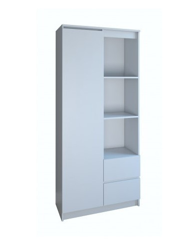 REGAŁ DOMOWY / BIUROWY RS-80 BILY BIEL MAT