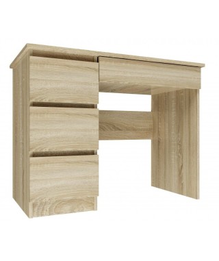 BIURKO HOMOFFICE SZKOLNE MIJAS 3 SZUFLADY DĄB SONOMA (PRAWOSTRONNE, LEWOSTRONNE)