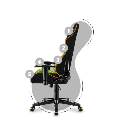 FOTEL OBROTOWY DZIECIĘCY FOTEL GAMINGOWY DLA DZIECKA RANGER 6.0 MESH (PIXEL)