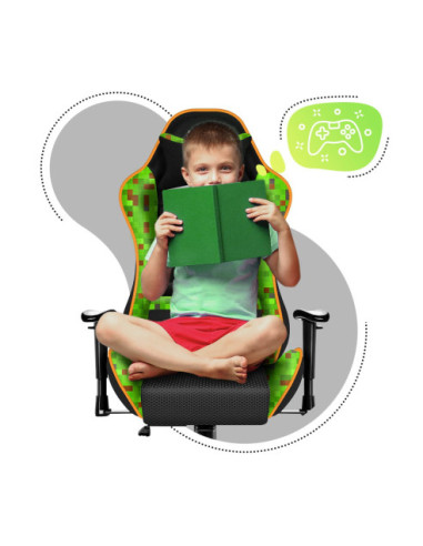 FOTEL OBROTOWY DZIECIĘCY FOTEL GAMINGOWY DLA DZIECKA RANGER 6.0 MESH (PIXEL)
