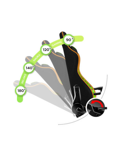 FOTEL OBROTOWY DZIECIĘCY FOTEL GAMINGOWY DLA DZIECKA RANGER 6.0 MESH (PIXEL)