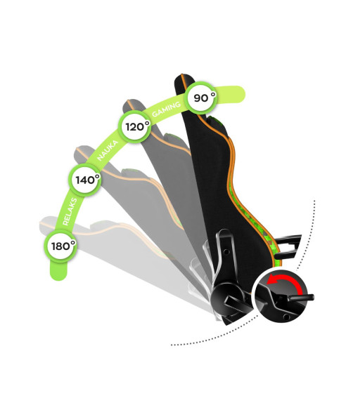 FOTEL OBROTOWY DZIECIĘCY FOTEL GAMINGOWY DLA DZIECKA RANGER 6.0 MESH (PIXEL)