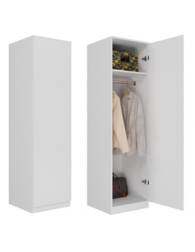 SZAFA-GARDEROBA SD-50 BIAŁY MAT