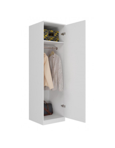 SZAFA-GARDEROBA SD-50 BIAŁY MAT