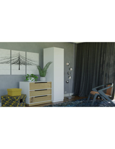 SZAFA-GARDEROBA SD-50 BIAŁY MAT