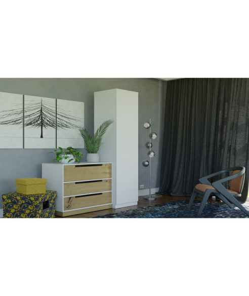 SZAFA-GARDEROBA SD-50 BIAŁY MAT