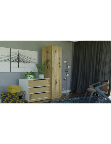 SZAFA-GARDEROBA SD-50 DĄB ARTISAN