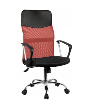FOTEL BIUROWY OBROTOWY SIATKA NEMO CZERWONY