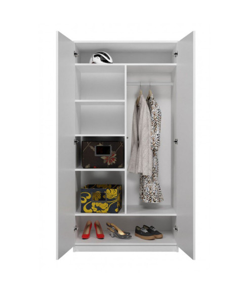 SZAFA-GARDEROBA SD-90 BIAŁY MAT DO SALONU SYPIALNI PRZEDPOKOJU