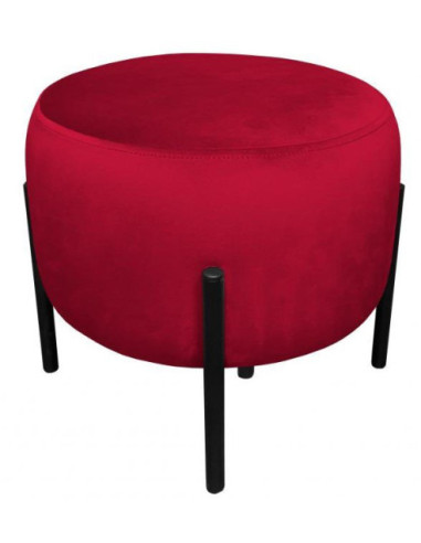 PUFA MAGIC VELVET OLA OKRĄGŁA NA CZARNYM STELAŻU (WYBIERZ KOLOR)