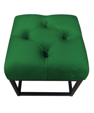 PUFA MAGIC VELVET CHESTERFIELD LOFT NA CZARNYM STELAŻU (WYBIERZ KOLOR) 2