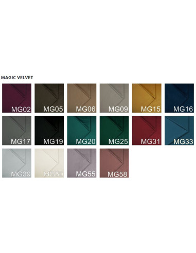 PUFA MAGIC VELVET ZETA NA CZARNYM STELAŻU (WYBIERZ KOLOR)