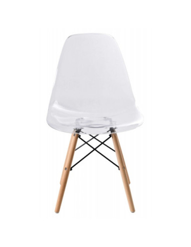 KRZESŁO PARIS PC-015 (STYL ENZO DSW EAMES) TRANSPARENTNE