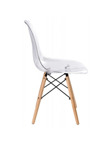 KRZESŁO PARIS PC-015 (STYL ENZO DSW EAMES) TRANSPARENTNE