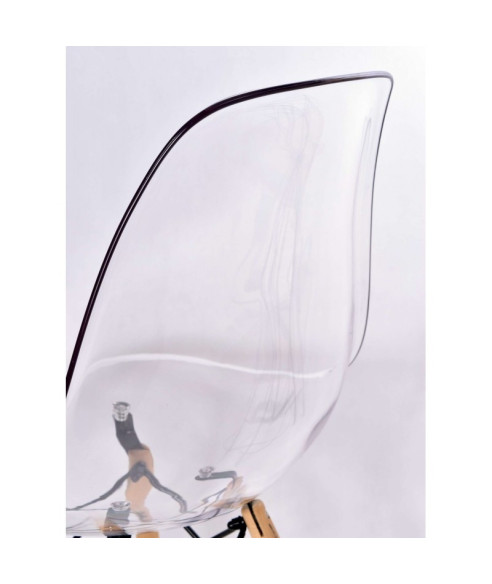 KRZESŁO PARIS PC-015 (STYL ENZO DSW EAMES) TRANSPARENTNE